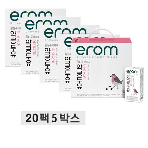 [이롬] 황성주 약콩두유 오리지널 190ml x 100팩
