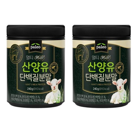 오리진 팔레오 멀티 산양유 단백질 분말 240g x 2통, 2개, 상세페이지 참조, 상세페이지 참조