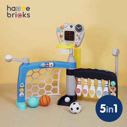 하베브릭스 - [8/19(월) 단하루][하베브릭스] 5in1 플레이볼센터 돌아기 아기장난감