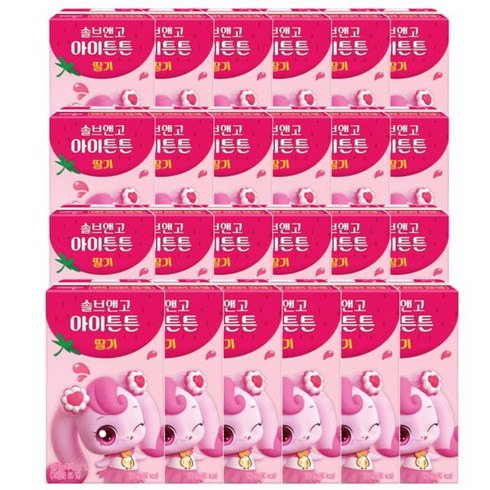 웅진 고칼슘 단백질 어린이음료 캐치티니핑 솔브앤고 아이튼튼 하츄핑 딸기 150mL 24개 나들이 소풍 디저트, 29세트