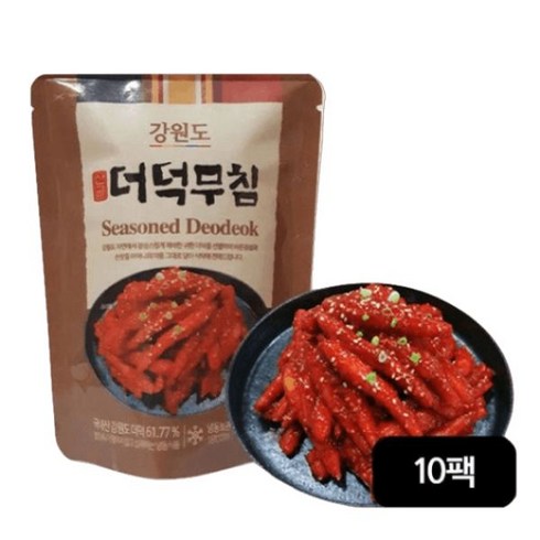 강원도 산골 더덕무침 100gX10팩, 단일옵션, 100g, 10개