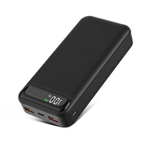 KLIFE 고속충전 대용량 보조배터리 20000mAh PD 22.5W QC3.0 잔량표시, 블랙, PD-Q2