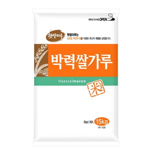 햇쌀마루 박력 쌀가루, 15kg, 1개