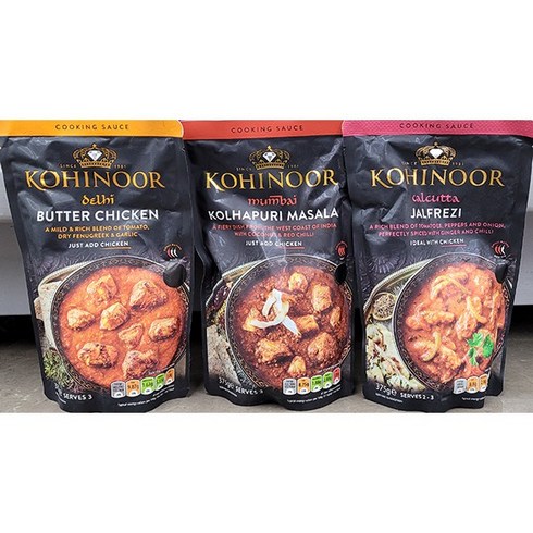 KOHINOOR 코이누르 커리 버터치킨, 375g, 1개