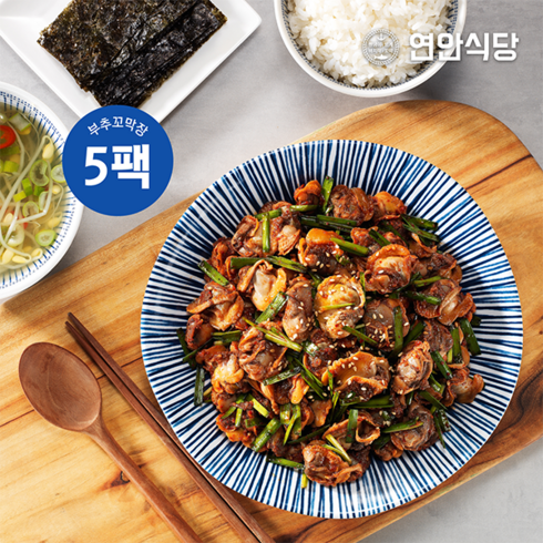 연안식당 부추꼬막장 5팩, 5개, 150g