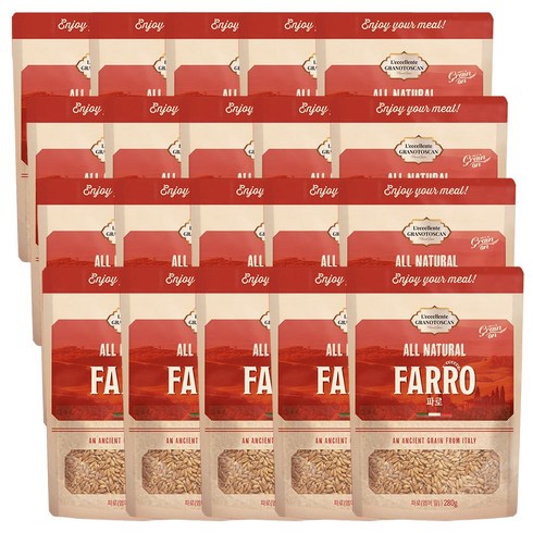 그레인온 파로 엠머 밀 이탈리아 통곡물 FARRO, 20개, 280g