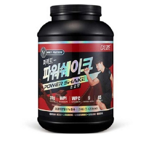 칼로바이 퍼펙트 파워쉐이크 초코맛 단백질보충제, 1개, 2kg