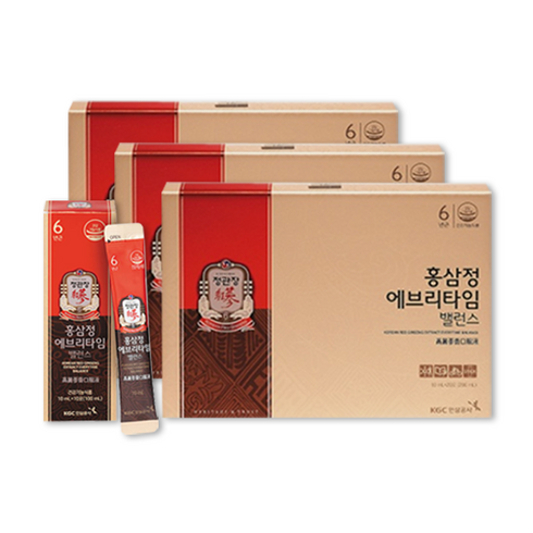 2023년 가성비 최고 정관장 - [웰꼼베베] 정관장 홍삼정 에브리타임 밸런스 3박스(10ml 60포) 2개월분, 200ml, 3개