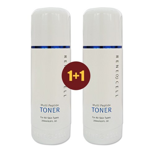 르네셀 멀티 펩타이드 토너 200ml 1+1 산뜻하게 흡수 피부 진정 보습