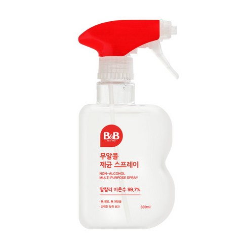 비앤비 무알콜 제균 소독스프레이 300ml, 2개