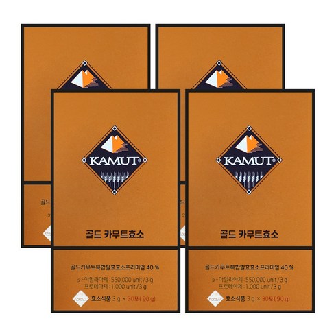 카무트 프리미엄 효소 121박스 - 골드 카무트효소 [골드카무트복합발효효소프리미엄 40%], 90g, 4개