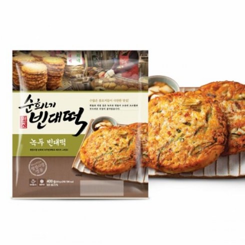 [피코크] 순희네 빈대떡 400g x 3팩, 3개