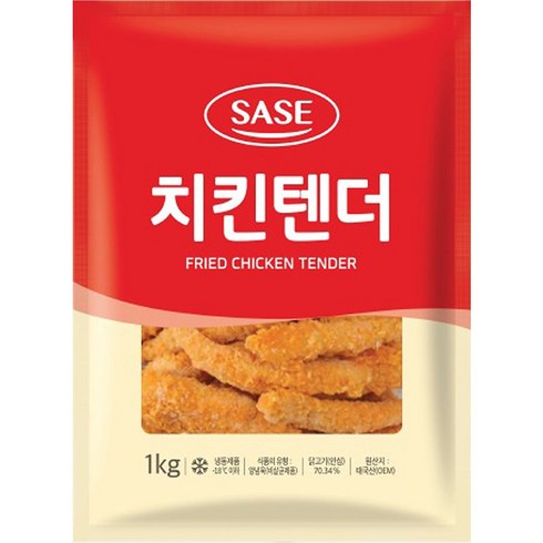 치킨텐더 - 사세 치킨 텐더, 1kg, 2개