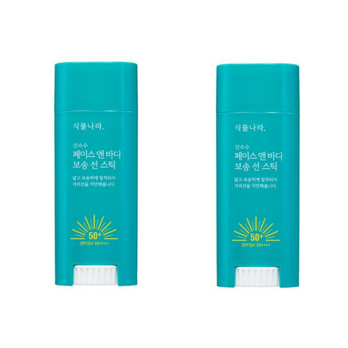 2023년 가성비 최고 식물나라선크림 - 식물나라 산소수페이스앤바디보송선스틱_1+1, 30g