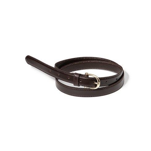 halden벨트 - Halden (W) chic gold bell buckle cowhide leather belt (T016_brown)