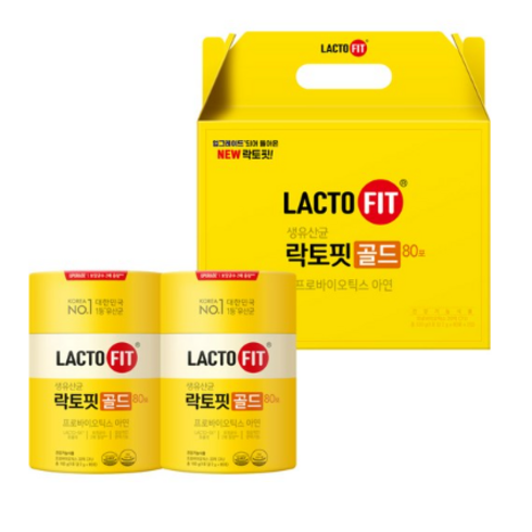 락토핏 코어맥스 유산균 180포 x 3박스 - 종근당건강 락토핏 골드 유산균 50p 선물세트, 320g, 4개
