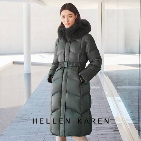 24 PRE FALLWINTER 폭스퍼 롱구스 - 헬렌카렌 THE PREMIUM 23 WINTER 폭스퍼 헝가리구스 롱 벨티드 다운