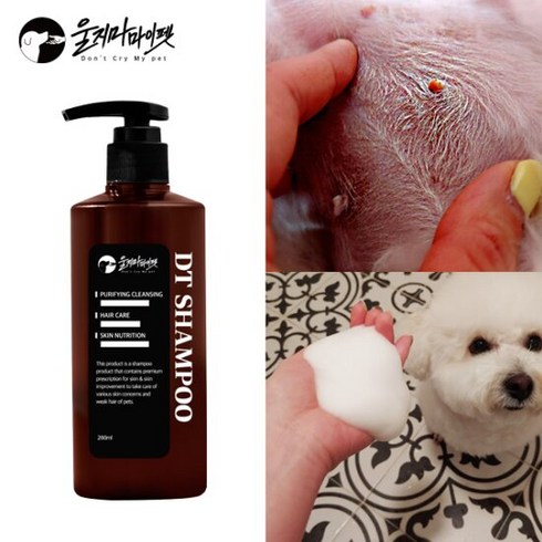 [울지마마이펫] DT샴푸280ml /강아지 탈모예방 디톡싱 피모촉진, 단품