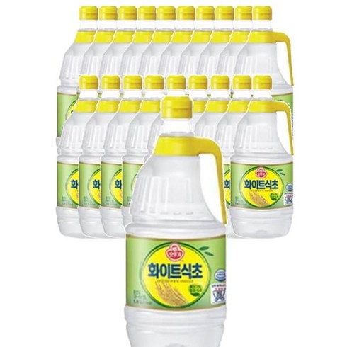 비법소스 오뚜기 화이트식초 1.8L 식사준비 반찬거리 요리 레시피, 20개