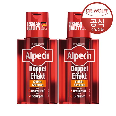 알페신 더블이펙트 카페인 샴푸 200ml X 2, 6개
