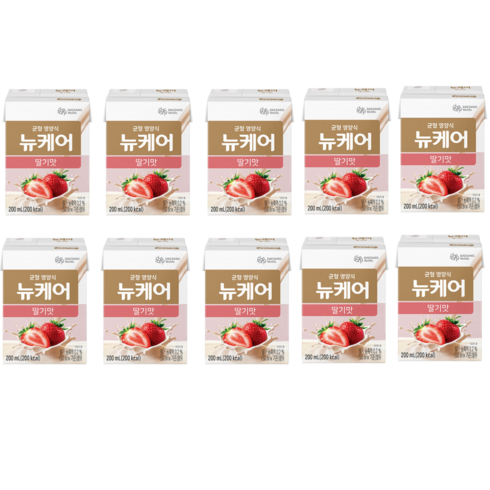 뉴케어 - 뉴케어 딸기맛, 200ml, 10개