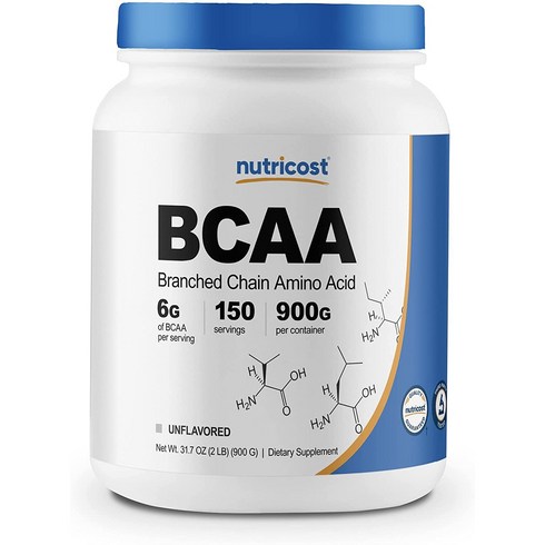 뉴트리코스트 BCAA 언플레이버드 글루텐 프리, 900g, 1개