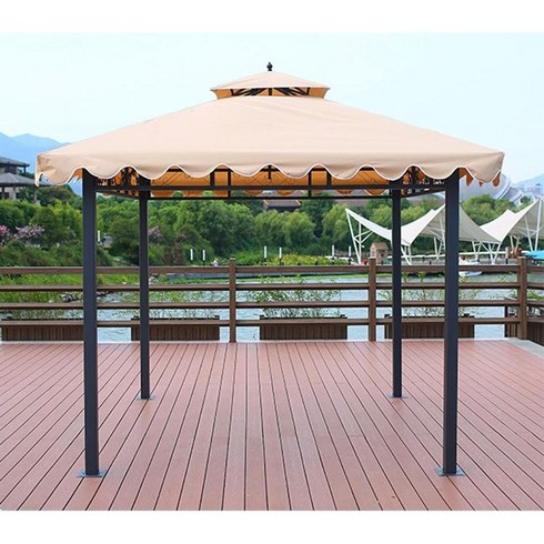 바베큐장 야외 파고라 정자 원두막 정원 가제보 테라스 파라고 펜션 옥상 그늘막 방갈로 카페, A. 2.5x2.5m