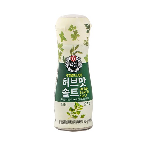 백설 허브맛 솔트 순한맛, 2개, 50g