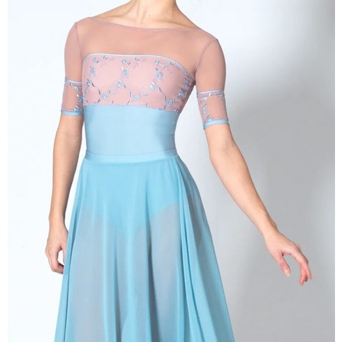 이탈리아 델라로 밀라노 Minerva GL 발레복 무용복 레오타드, L, Zenith