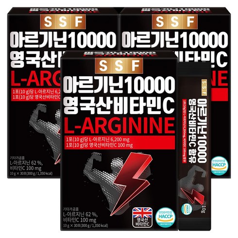 순수식품 아르기닌 10000 영국산 비타민C, 10g, 90개