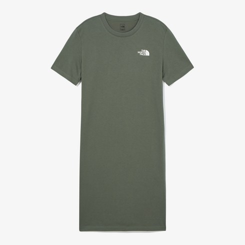 노스페이스원피스 - [국내정식매장] 노스페이스 원피스 The North Face W’S ESSENTIAL S/S MIDI DRESS - GRAYISH_KHAKI