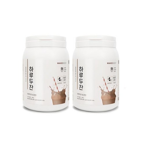 하루새김 - 든든한 한 끼 식사 하루두잔 (딸기/초코) 600g (2통) 단백질쉐이크, 2개