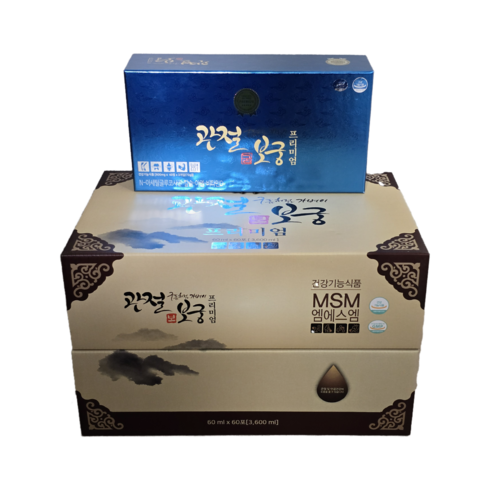 관절보궁 - 최신제조 관절보궁 프리미엄 김연자 관절건강 500ml x 120정 60ml x 60포 1개월분, 1세트