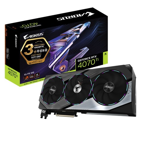 GIGABYTE AORUS 지포스 RTX 4070 Ti Elite D6X 12GB 제이씨현