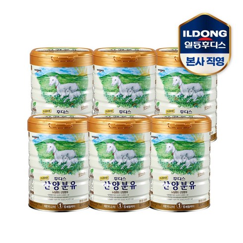 일동후디스 프리미엄 산양분유 1단계, 800g, 6개