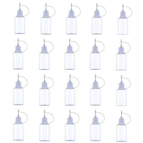 27리빙 휴대용 화장품 뾰족캡 소분공병 20개, 30ml 바늘공병 화이트