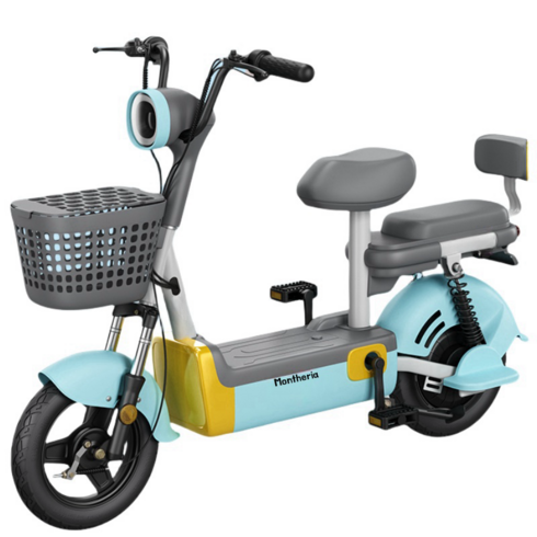 2023년 가성비 최고 전동자전거 - Montheria 48V 전기자전거 고성능 조립 95% 성인 전동자전거 B918-188, 10AH-30킬로미터, 스카이블루