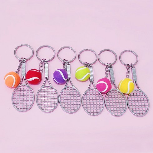 테니스키링 - 펜던트 열쇠고리(테니스) tennis key ring, 1개