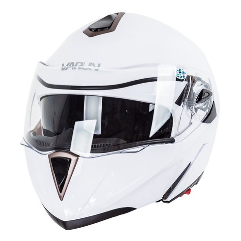 VARUN 오토바이 시스템 헬멧 VR-701, 유광화이트