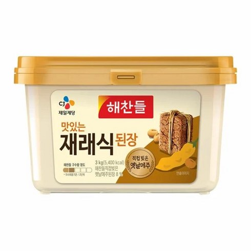 CJ 제일제당 해찬들 구수한 집된장 3kg 맛좋은 국산 발효식품 매운맛 맛있는맛, 11개