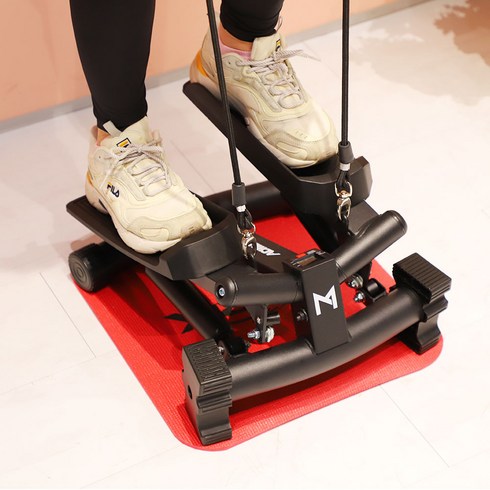 프로모릭스 계단오르기 다리운동기구 3단 트위스트 스텝퍼+매트+스트레칭 로프 포함, 프로모릭스 트위스트 3단 파워 스텝퍼