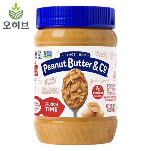 피넛버터앤코 크런치 타임, 454g, 1개