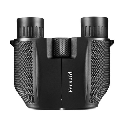 솔로몬옵틱스 고성능 초광각 휴대용 쌍안경 망원경 하이 타임 10X25 HD 전체 광학 녹색 필름 방수 망원경 여행 하이킹 관광 슈퍼, 1.Black