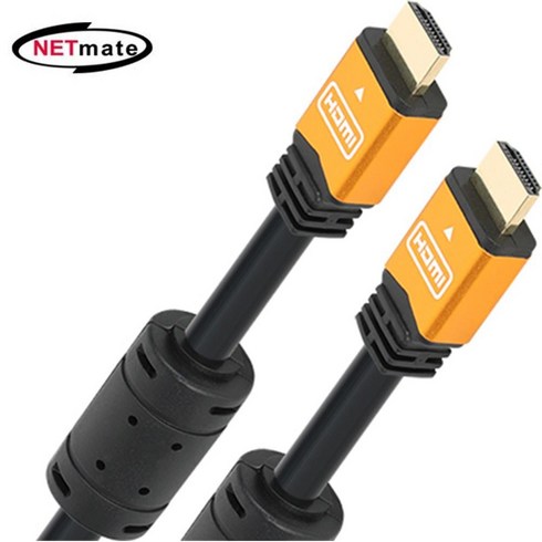 2023년 가성비 최고 hdmi케이블 - NETmate 리얼 8K 60Hz 4K 120Hz HDMI 2.0 UHD완벽지원 골드메탈 케이블, 1m, 1개