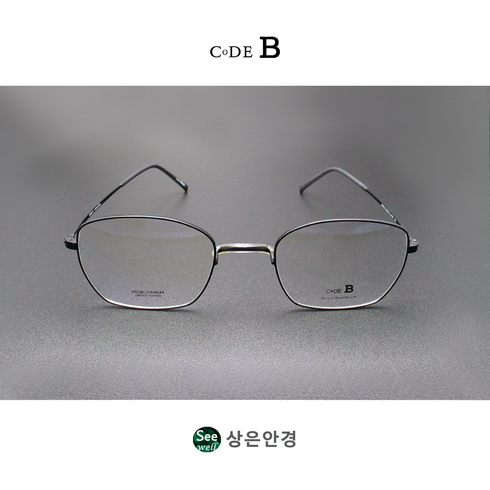 김종필 안경 국산 코드비 CODE B B201-N Col 001 매트 블랙 라운드 스퀘어 49 사이즈 코없는 안경