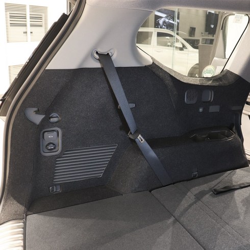 [간지] EV9 트렁크 사이드 내부 기스방지 고급원단 보호커버 자동차용품, 안전벨트 고리(유)