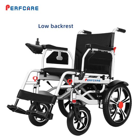 Perfcare 합리적인 가격 작은형 접이식 오토매틱 경량 전동 휠체어 실버 장애인용 전기 휠체어, 1개