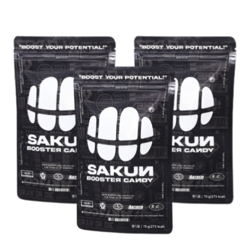 사쿤부스터캔디60 대용량간식 sakun 허브사탕 민트, 70g, 3개