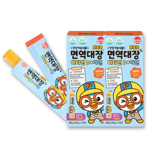 뽀로로 면역대장 비타민D+아연, 300g, 6개
