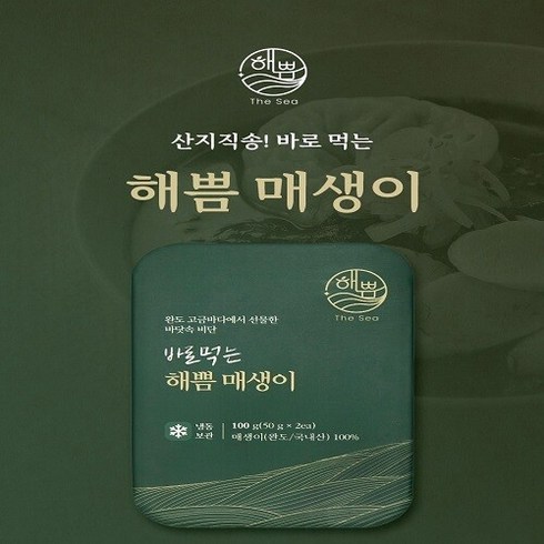 해쁨 청정완도 바로먹는간편 생매생이 100g (팩), 단품없음